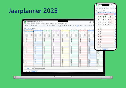 Jaarplanner 2025 | Google Sheets Template